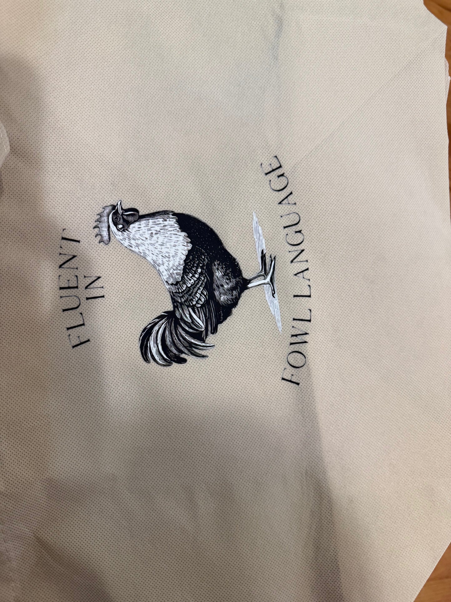 Shopping Tote-Fowl Language