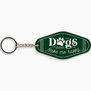 Dogs Make me Happy Keychain