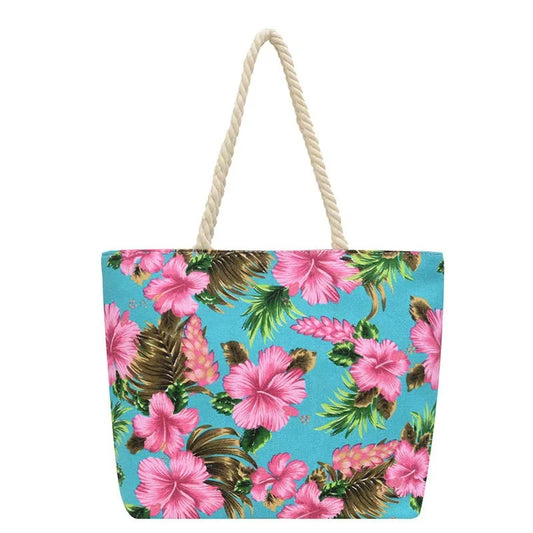 Beach Zipper Tote Bag