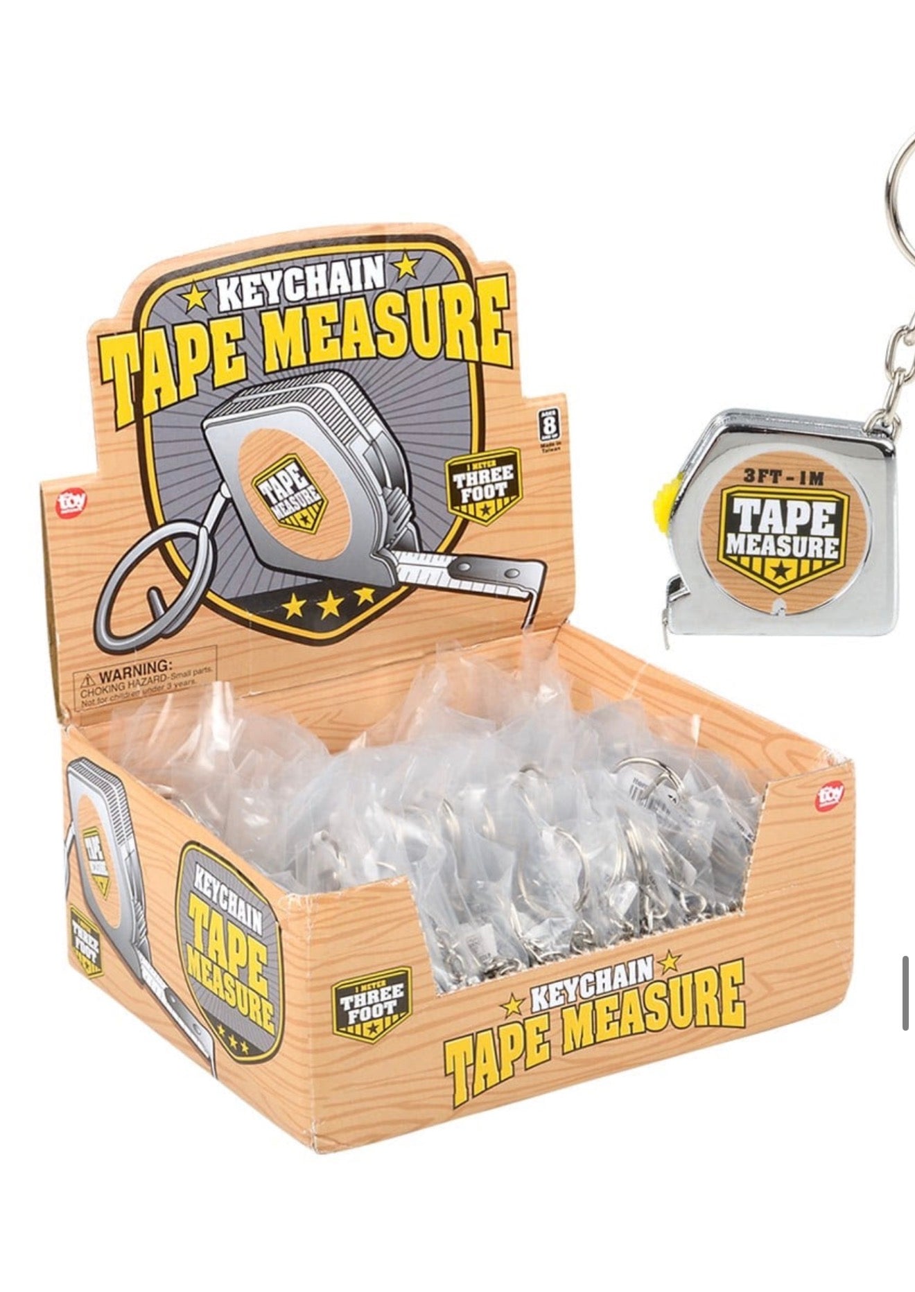 Metal Tape Measure Keychain