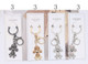 Crystal Poodle Dog Keychain