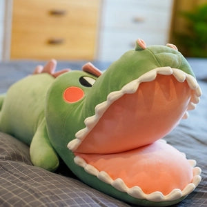Plush Alligator Travel Pillow