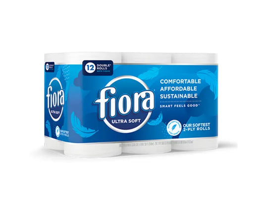 Fiora Ultra Soft Toilet Paper, 12 Rolls - 21052