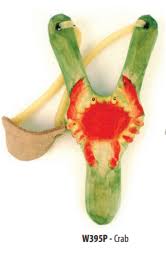 Wooden Carved Crab Sling Shot