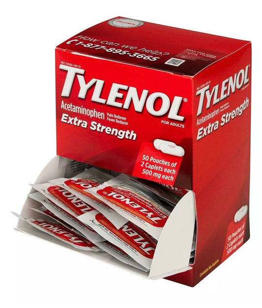 Individual Packs- Tylenol (50 Packs)